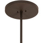 Meyda Lighting Smythe Craftsman 28" 4-Light Oil Rubbed Bronze Semi-flush Mount Ceiling Light With Silver Mica Shade Glass