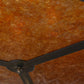 Meyda Lighting Smythe Craftsman 32" 4-Light Antique Copper Inverted Pendant Light With Amber Mica Shade Glass