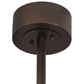 Meyda Lighting Smythe Craftsman 37" 16-Light Mahogany Bronze Chandelier With Amber Mica Shade Glass and Fan