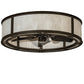 Meyda Lighting Smythe Craftsman 37" 8-Light Bronze Chandelier With Whitestone Idalight Shade and Fan