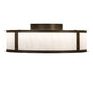 Meyda Lighting Smythe Craftsman 37" 8-Light Bronze Chandelier With Whitestone Idalight Shade and Fan