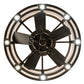 Meyda Lighting Smythe Craftsman 37" 8-Light Bronze Chandelier With Whitestone Idalight Shade and Fan