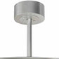 Meyda Lighting Smythe Craftsman 37" LED Light Sandstone Chandelier With White Eggshell Textrene Shade and Fan