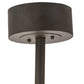 Meyda Lighting Smythe Craftsman 37" LED Oil Rubbed Bronze Chandelier With Amber Mica Shade Glass and Fan