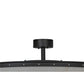 Meyda Lighting Smythe Craftsman 37" LED Oil Rubbed Bronze Chandelier With White Statuario Idalight Shade and Fan