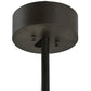 Meyda Lighting Smythe Craftsman 37" LED Strip Oil Rubbed Bronze Chandelier With Amber Mica Shade Glass and Black Fan