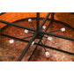 Meyda Lighting Smythe Craftsman 44" 8-Light Oil Rubbed Bronze Semi-flush Mount Ceiling Light With Amber Mica Shade Glass