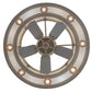 Meyda Lighting Smythe Craftsman 45" 16-Light Nickel Chandelier With Eggshell Textrene & Statuario Idalight Shade and Fan