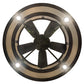 Meyda Lighting Smythe Craftsman 45" 8-Light Mahogany Bronze Chandelier With White Eggshell Textrene Shade and Fan