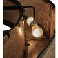 Meyda Lighting Smythe Craftsman 45" 8-Light Oil Rubbed Bronze Chandelier With Silver Mica Shade Glass and Fan