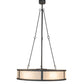 Meyda Lighting Smythe Craftsman 49" 12-Light Natural Iron Chandelier With Beige Sahara Taupe Idalight Shade and Fan