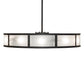 Meyda Lighting Smythe Craftsman 56" 15-Light Old Wrought Iron Chandelier With Clear Rainstone Idalight Shade and Fan