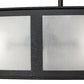 Meyda Lighting Smythe Craftsman 56" 15-Light Old Wrought Iron Chandelier With Clear Rainstone Idalight Shade and Fan