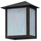 Meyda Lighting Snowflake 11" Mahogany Bronze Wall Sconce With White Iridescent Shade Glass