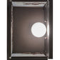 Meyda Lighting Snowflake 11" Mahogany Bronze Wall Sconce With White Iridescent Shade Glass