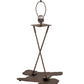 Meyda Lighting Snowflake 28" Mahogany Bronze Table Lamp With Beige Sahara Taupe Shade Glass
