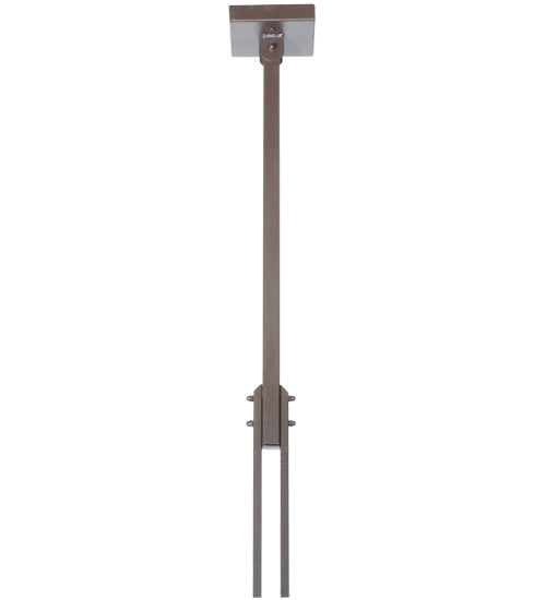 Meyda Lighting Soffe 45" 3-Light Dark Roast Island Pendant Light With Silver Mica Shade Glass