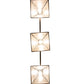 Meyda Lighting Soffe 45" 3-Light Mahogany Bronze Island Pendant Light With Silver Mica Shade Glass