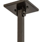 Meyda Lighting Soffe 64" 4-Light Timeless Bronze "T" Mission Island Pendant Light With Beige Iridescent & Burgundy Shade Glass