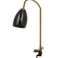 Meyda Lighting Sofisticato 5-17" Antique Brass Swing Arm Desk Table Lamp With Opaque Black Shade