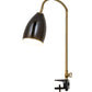 Meyda Lighting Sofisticato 5-17" Antique Brass Swing Arm Desk Table Lamp With Opaque Black Shade