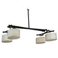 Meyda Lighting Solaris 177" 16-Light Oil Rubbed Bronze Island Pendant Light With Beige Silk Textrene Shade