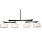 Meyda Lighting Solaris 177" 16-Light Oil Rubbed Bronze Island Pendant Light With Beige Silk Textrene Shade