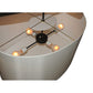 Meyda Lighting Solaris 177" 16-Light Oil Rubbed Bronze Island Pendant Light With Beige Silk Textrene Shade
