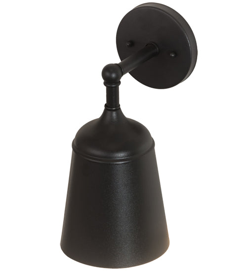 Meyda Lighting Somerville 6" Textured Black & Champagne Metallic Wall Sconce
