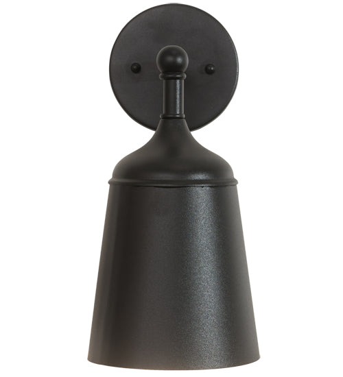 Meyda Lighting Somerville 6" Textured Black & Champagne Metallic Wall Sconce