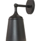 Meyda Lighting Somerville 6" Textured Black & Champagne Metallic Wall Sconce