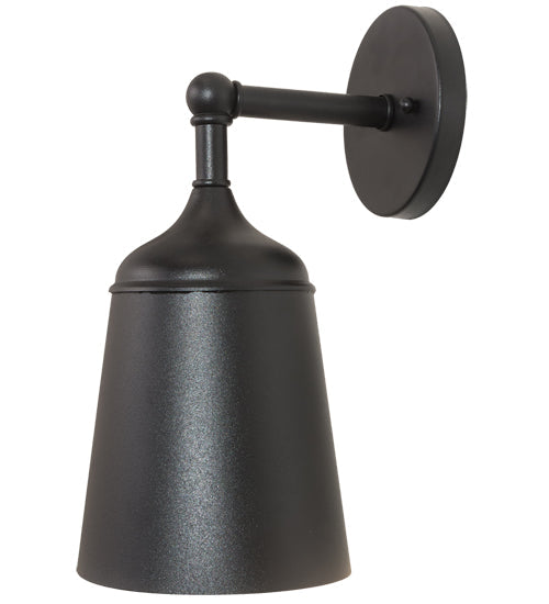 Meyda Lighting Somerville 6" Textured Black & Champagne Metallic Wall Sconce