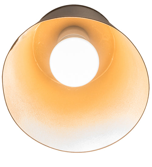 Meyda Lighting Somerville 6" Textured Black & Champagne Metallic Wall Sconce