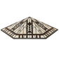 Meyda Lighting Sonoma 27" Bark Brown & Beige Shade Glass