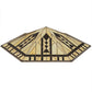 Meyda Lighting Sonoma 41" Beige & Brown Shade Glass