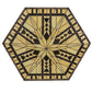 Meyda Lighting Sonoma 41" Beige & Brown Shade Glass