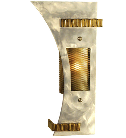 Meyda Lighting Sophia 11" Steel & Gold Left Wall Sconce