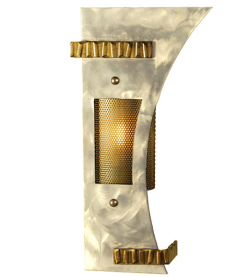 Meyda Lighting Sophia 11" Steel & Gold Right Wall Sconce