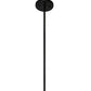 Meyda Lighting Spaccato 24" Matte Black Island Pendant Light With White Shade Glass