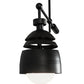 Meyda Lighting Spaccato 24" Matte Black Island Pendant Light With White Shade Glass