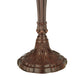 Meyda Lighting Spiral Grape 19" Mahogany Bronze Accent Table Lamp With Multi-Colored Shade Glass