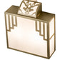 Meyda Lighting Spire 12" 2-Light Natural Brass Wall Sconce With White Art Shade Glass