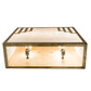 Meyda Lighting Spire 12" 2-Light Natural Brass Wall Sconce With White Art Shade Glass