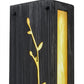 Meyda Lighting Sprig 5" LED Antique Iron Gate Wall Sconce With Ambra Siena Idalight Shade Glass