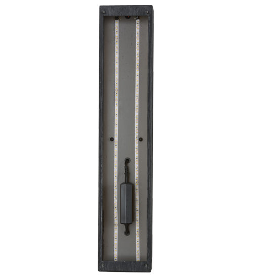 Meyda Lighting Sprig 5" LED Antique Iron Gate Wall Sconce With Ambra Siena Idalight Shade Glass