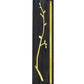 Meyda Lighting Sprig 5" LED Antique Iron Gate Wall Sconce With Ambra Siena Idalight Shade Glass
