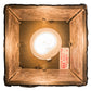 Meyda Lighting Spruce Pine 9" Antique Copper Mini Pendant Light With Silver Mica Shade Glass