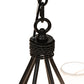 Meyda Lighting Squire 32" 6-Light Blackwash Chandelier With White Shade