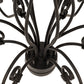Meyda Lighting Squire 32" 6-Light Blackwash Chandelier With White Shade