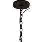 Meyda Lighting Squire 36" 6-Light Cajun Spice Chandelier With Amber Faux Candlelight